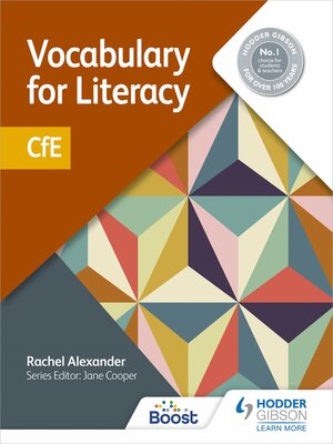 cover image of Vocabulary for Literacy